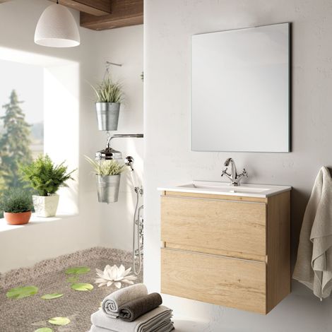 BATHME MADISON TOP Conjunto Completo Mueble Bambú - Medida: 60 CMS - ref: CNB161UU+SA.LIECO6146+CNB20G