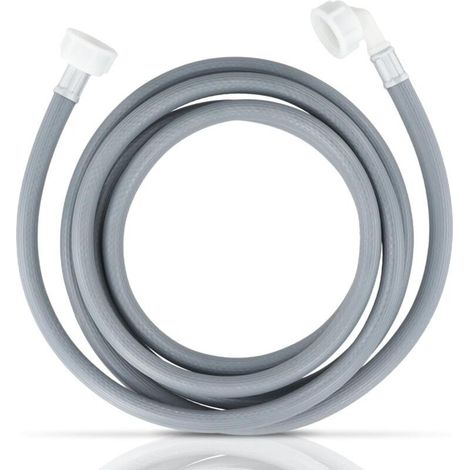 Tuyau Arrivee Deau d'Eau Froide, Tuyau Machine à Laver Anti-Explosion, Tuyau d'Arrivée d'Eau, Tuyau Lave Linge, Flexible d'Alimentation pour Lave-Linge et Lave-Vaisselle de 300cm, Gris (1/4)
