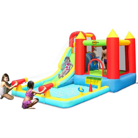 Gioco Castello Gonfiabile Acquatico per Bambini Con Blaster (1/4)