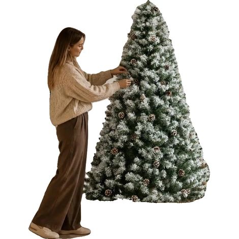 Künstlicher Weihnachtsbaum, feuerfeste Konstruktion, lebensechte Optik, T0002 01 8450 (1/2)