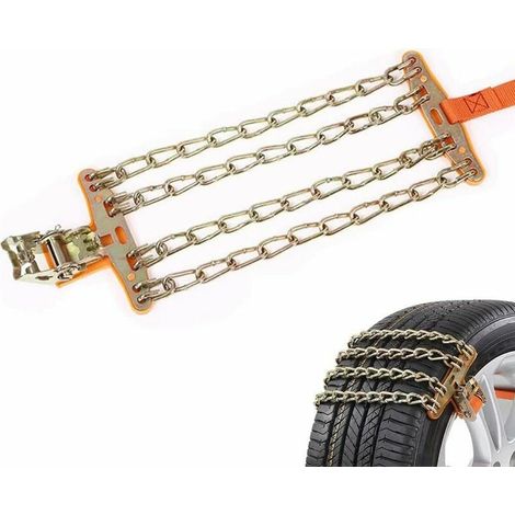 Car Tire Snow Chain, Car Tire Chains, Portable Car Snow Chain, Truck Tire Chain, Truck Tire Snow Chain, Fits Most Pickup Trucks, SUVs, Trucks and Cars (215mm - 285mm) (1/5)