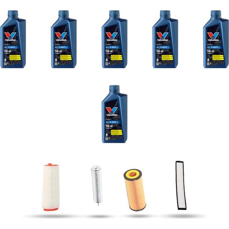 Kit tagliando 4 FILTRI e 6L OLIO compatibile con Bmw x3 (E83) 2.0d 110kw dal 2004 al 2007 (1/5)