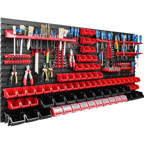 Pannello portautensili 172x78 cm, scaffale per officina/garage (1/5)