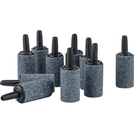 Aquarium 2.5cm x 1.5cm Air Stone Cylinder Air Bubble Diffuser for Nano Air Pumps, Small Buckets and Aquariums, 10 Pieces (1/5)