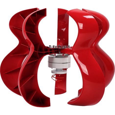 Kit générateur d'énergie éolienne à 5 pales 400W pour maison, bateau et milieu marin DTHL400wRed(12V) (1/5)