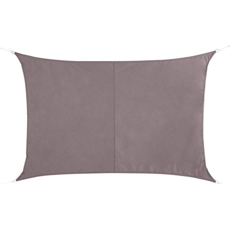 Toile Solaire Voile d'ombrage rectangulaire 2 x 3 m en Tissu déperlant - Coloris Taupe (1/5)