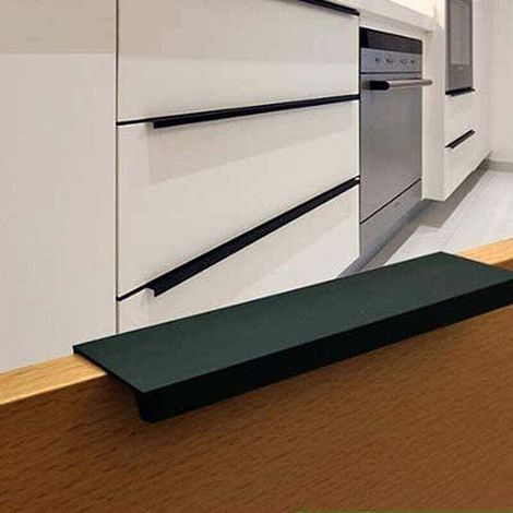 Poignée d’Armoire de Cuisine Poignées Meuble Tiroir, Brossé matériel Poignées de placard de salle de bain Placard en acier inoxydable Lot de 10 (Noir) (Longueur 300mm) (1/5)