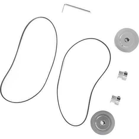Kit de poulies synchrones et courroie pour imprimante 3D - 20 dents 5mm, 60 dents 8mm - Matériau haute résistance et précision (1/5)