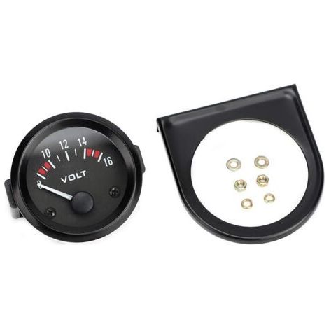 Universal 12V Car Voltmeter 52mm/2inch Voltage Gauge 8-16V BX100007 (1/5)