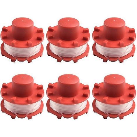 Lot de 6 bobines de rechange compatibles avec la tondeuse à gazon Einhell GE-CT 36/30 Li E-Solo (référence 3405096). (1/5)