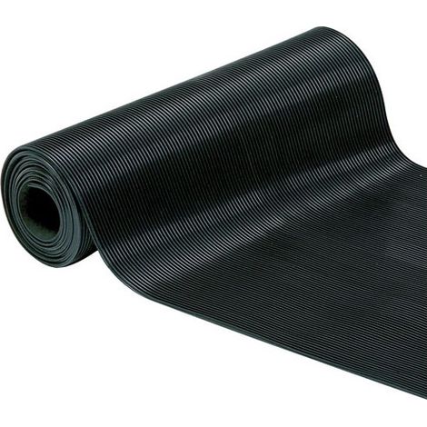 Tapis Caoutchouc Strié 3mm Antidérapant, Durable, Multi-usage - Générique (1/4)