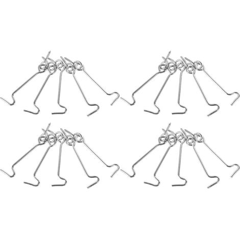 de 20 crochets de fenêtre rétro en acier inoxydable diamètre (1/5)