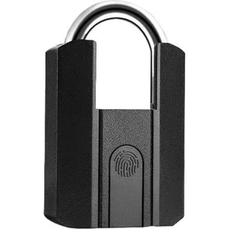 serrure électrique, 4 façons de déverrouiller l'application TTlock, clé d'empreinte digitale étanche, carte RFID 13,56 kHz, serrure de porte rechargeable par USB, cadenas intelligent, Bluetoo (1/4)