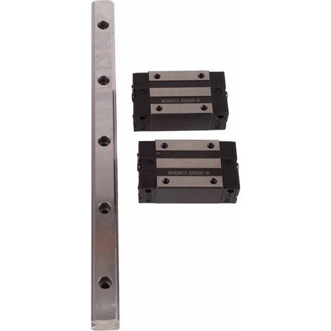 1pc HGR20‑300mm Linear Guide Rail + 2pcs Carriages Bearing Block Slider (1/5)
