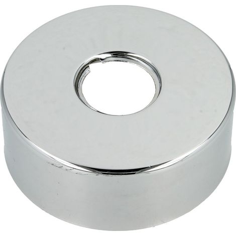 Le Sanitaire – Raccord laiton chromé 80 mm – Filetage plomberie 3/4 – Rosace design filetée pour robinetterie salle de bain – Longueur 30 mm