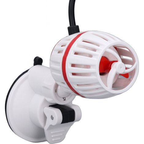 Pompe de brassage d'aquarium, 4 vitesses à fréquence variable, blanche. Crée un mouvement d'eau. (1/5)