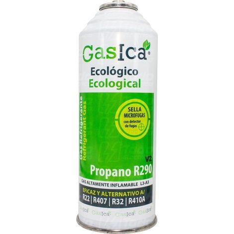 1 Bottiglia Gas Ecologico Gasica V2 226Gr Surrogate R22, R32, R407C, R410A Organic Fermo