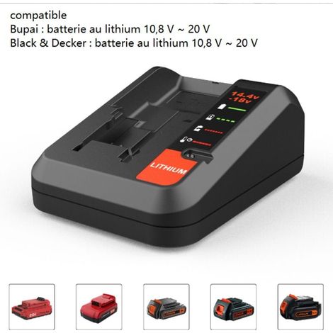 Ersatzladegerät für BlackDeck 14,4 V 20 V XXW Lithium-Ionen-Werkzeugakku