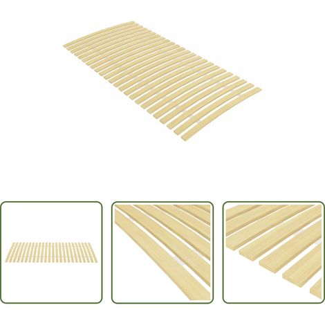 vidaXL Sommier pliable - Latte de rechange pour sommier avec 24 lattes 100 x 200 cm (1/5)
