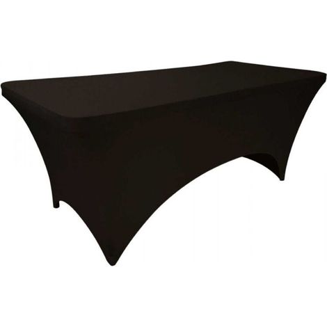 Nappe extensible pour table rectangulaire noir - noir (1/4)