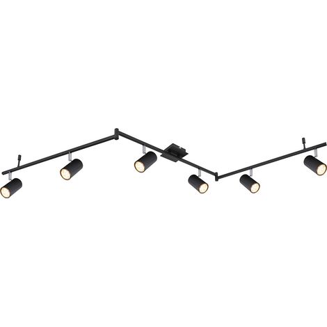 Globo - spot - Robby - noir - métal - spot en saillie - GU10 - (1/3)