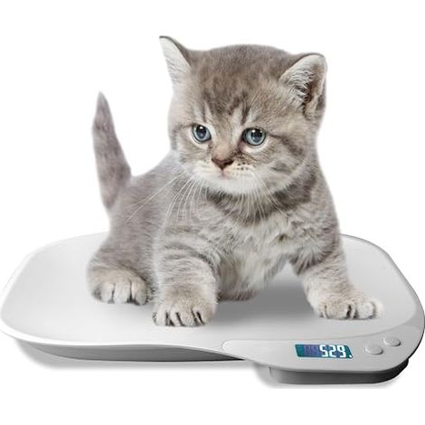 Small Animal Scale Digital Pet Scales 15kg ±1gram LCD Digital Cat Scale with 4 Weighing Modes kg/oz/lb/ml Small Digital Scale for (1/5)