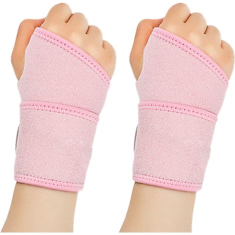 Wrist Guard - Polyester Fiber - Adjustable Sports Fitness Support Band for Weightlifting Basketball Training - 2pcs (1/5)