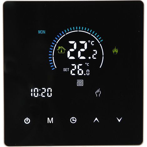 Panel de termostato inteligente para hervidor de pared, CA 90-240 V, 3500 W, controlador de temperatura inteligente (Wi-Fi, 3 A)
