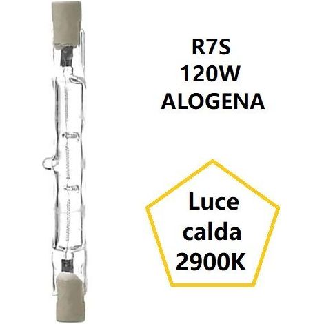 Airam Lampada Alogena Lineare - Luce Calda 2900K - 79mm (1/2)