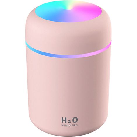 Humidificateur voiture 300ml – Veilleuse LED, arrêt auto, 2 modes brume, anti-air sec trajet, cadeau Fête des Mères pratique (1/5)