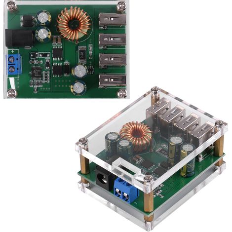 Module abaisseur 7-60 V CC vers 5 V CC, convertisseur régulateur de tension automobile haute puissance 5 A (1/5)