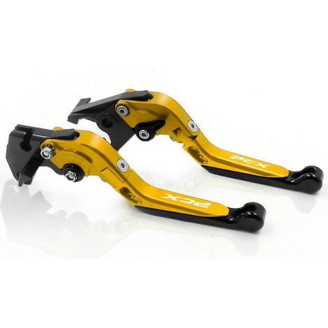 Leviers de frein et d'embrayage pliables et extensibles pour Honda PCX 125, PCX 150, PCX 160 (tous modèles) - Accessoires moto (1/5)