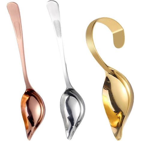Lot de 3 cuillères à sauce en acier inoxydable pour steak, idéales pour les hôtels. (1/5)