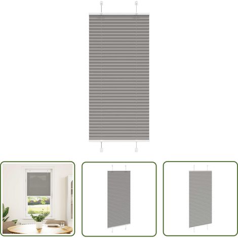 vidaXL Plissee Anthrazit 60x150 cm Stoffbreite 59,4 cm Polyester (1/5)