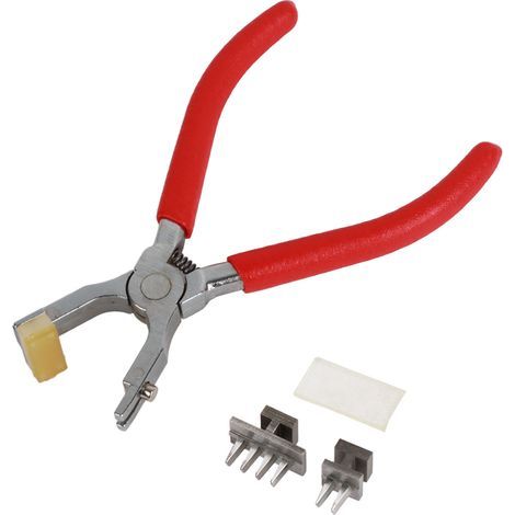 Pince perforatrice pour cuir, outil de fabrication de perforations, projets de bricolage pour chaussures et ceintures (1/5)