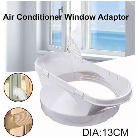 FENOPLASTICA13 cm Durable Portable Climatiseur Accessoires Pratique Fenêtre Plaque Blanc Tuyau D'échappement Connecteur Conduit Adaptateur Partie (1/5)