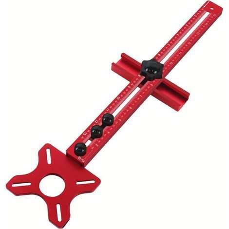 4-in-1-Nutfräser-Einsatzplatte aus Aluminium, verstellbare Frästischplatte mit Schablonen für Schränke, Möbel und Holzbearbeitungsprojekte (1/5)