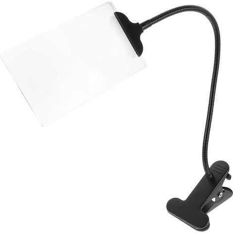 Loupe mains libres, loupe flexible sur support, grande loupe-33.00X11.00X1.20CM-Transparent (1/3)