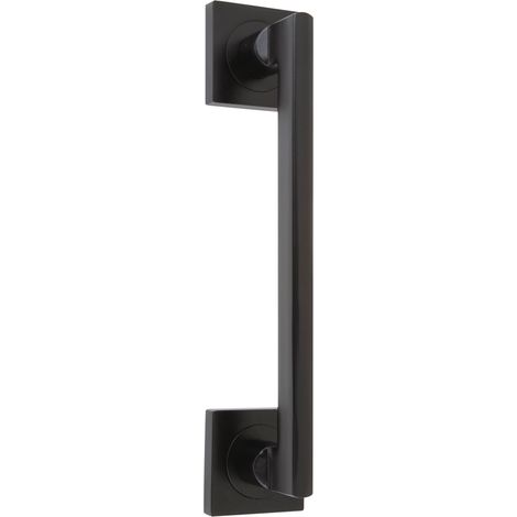 Manillón aluminio negro roseta cuadrada 210mm modelo 534N (1/2)