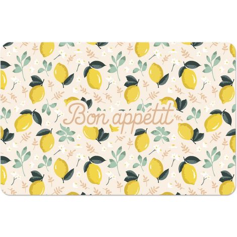 Set de table Bon appétit citrons (1/2)