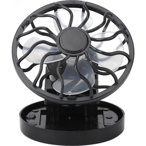 Ventilateur solaire clipable 2800 RPM, portable et efficace pour pêche, randonnée et visionnage de séries. (1/5)