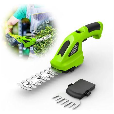 BUNTHAUS Cisailles à Gazon Sans Fil 7.2VTaille-Haie 2 en 1, Maniable pour Jardin et Pelouse (1/5)