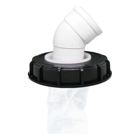 IBC-Deckelfilter, waschbarer Nylon-IBC-Tankdeckel mit Deckel, IBC-Tankzubehör mit Netzfilter für 163-mm-Regenwassertank (163 mm 45°)