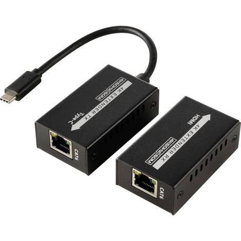 SpeaKa Professional SP-TPCE-500 USB-C® (DP Alt Mode) HDMI Extender su cavo di rete RJ45 60 m