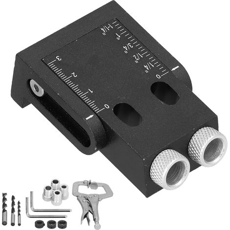 Kit de 16 outils de positionnement inclinés noirs pour perçage à 15 degrés (1/5)