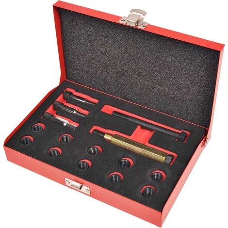 15 Piece Glow Plug Thread Repair Kit M10 x 1.0 mm vidaXL