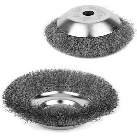 Tête de brosse de rechange en fil d'acier pour tondeuse et débroussailleuse, 15 cm (6 pouces), accessoires de jardinage (1/5)