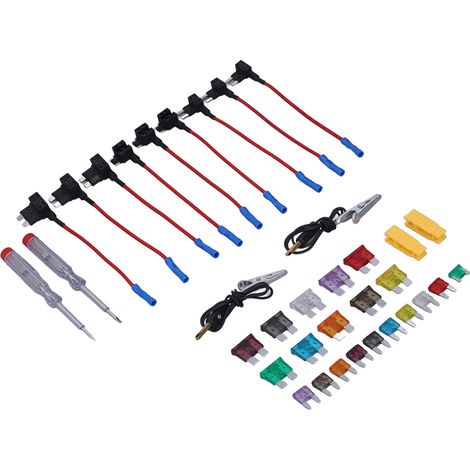435 Pièces Fusibles Auto Haute Performance - Kit de Fusibles avec Testeur pour Voiture et Camion