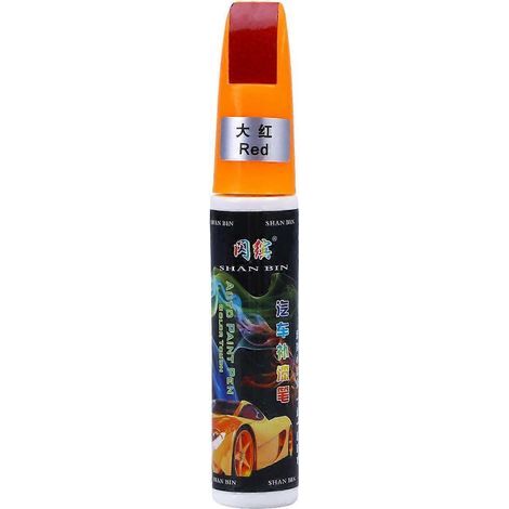 Stylo retouche pour réparer les rayures de peinture automobile (rouge)-12.00X2.00X2.00CM-Red (1/4)