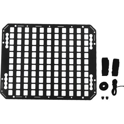 Panneau Molle pour lit de camion en aluminium, 18,27x22,99x0,08 pouces, organisateur de stockage de marchandises, support à outils pour berlines, SUV, pickups, camions, camping-car, remorques (1/5)